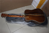 AAA Handmade Solid Wood Acoustic Electric Guitar-Custom-Dreadnought free hardcase