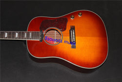 solid top J160E acoustic electric guitar solid cherry sunburst guitars