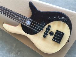 Custom Yin Yang Deluxe Monarch 4 Pau Amarillo Fodera Bass Guitar Electric 4 String Yin Yang Bass