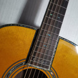 Byron 6 strings Guitar -OM42 GUITAR- EC signature custom made-transacoustic pickups- OM- folk guitar
