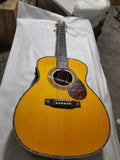 6 strings Byron -real abalone vintage antique OM42- OOO42EC acoustic electric guitar-ship from USA