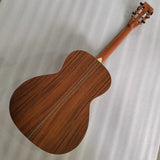 slot heastock small parlor guitar-OO koa -mini guitar soundhole pickups custom acoustic guitar free gig bag