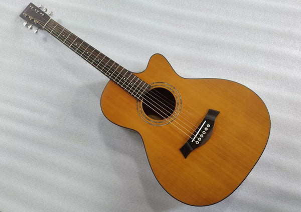 6 string dove dail joint -12 frets guitar-OO body cutaway -all solid wood small guitar-handmade custom guitars