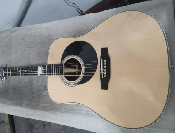 dreadnought solid spruce custom DD28 guitar ebony fretboard one piece  folk guitar