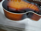 SJ200 Jumbo Electric Acoustic Guitar- Handmade- Maple flame