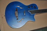 custom guitar hollow body electric guitar musical instrument satin flame maple T5 blues ebony