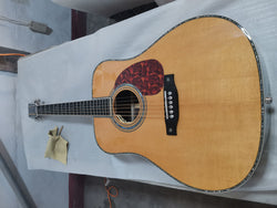 AAA all solid nature D42 acoustic guitar 14 frets one piece head custom dreadnought