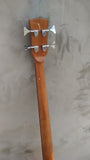 4 string acoustic bass guitar with pickups bassmaster leather guitar strap gift
