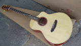 all solid wood cutaway body JF handmade acoustic guitar comes with gift