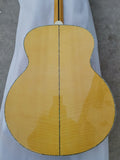 SJ200 Jumbo Acoustic Guitar-AAAA Solid Wood-Amber Flame Maple