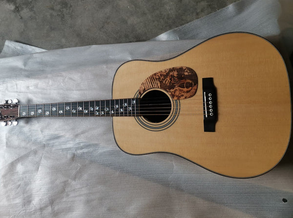 Handmade D28 Wolf Custom-Solid Wood Acoustic Guitar-Dreadnought