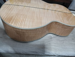 Elvis SJ200 Acoustic Guitar-Solid Spruce-Wood Top Flame-Maple