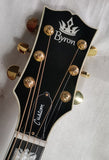 Byron super jumbo acoustic electric guitar 43 inches flame maple grey burst color custom SJ200 guitar