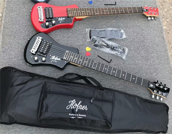 multi color hofner Shorty mini Travel Guitar Protable beginner guitar 8sounds music
