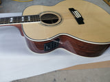 12 Strings Acoustic Electric Guitar-F512- Natural Color-Ebony