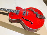 red jazz archtop guitar jazz electric guitar hollow body single cutaway archtop guitars
