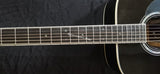 AAAA Solid Black Johnny Acoustic Electric Guitar-Custom Dove Joint X Bracing 35