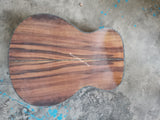 koa GA body guitar full abalone binding ebony one piece head folk guitar