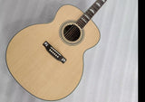 6 String Jumbo Guitar- 43 Inches-AAA Solid Spruce Wood Top -Byron ship from US