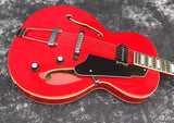 custom grote archtop JAZZ GUITAR,6 strings electric guitar THIN body semi hollow,double f hole P90